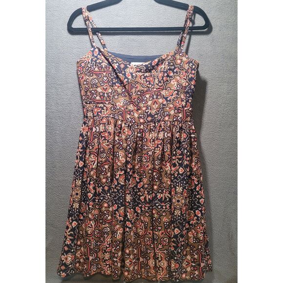 Fossil Aztec Print Spaghetti Strap Sundress Size Small - Picture 1 of 5